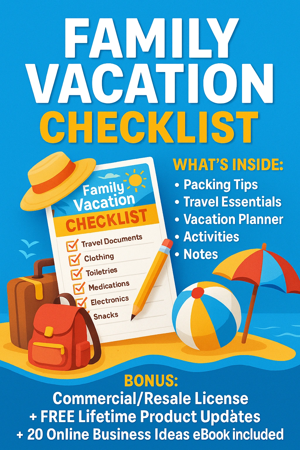 Family Vacation Checklist