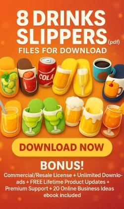 8 Drinks Slippers (PDF)