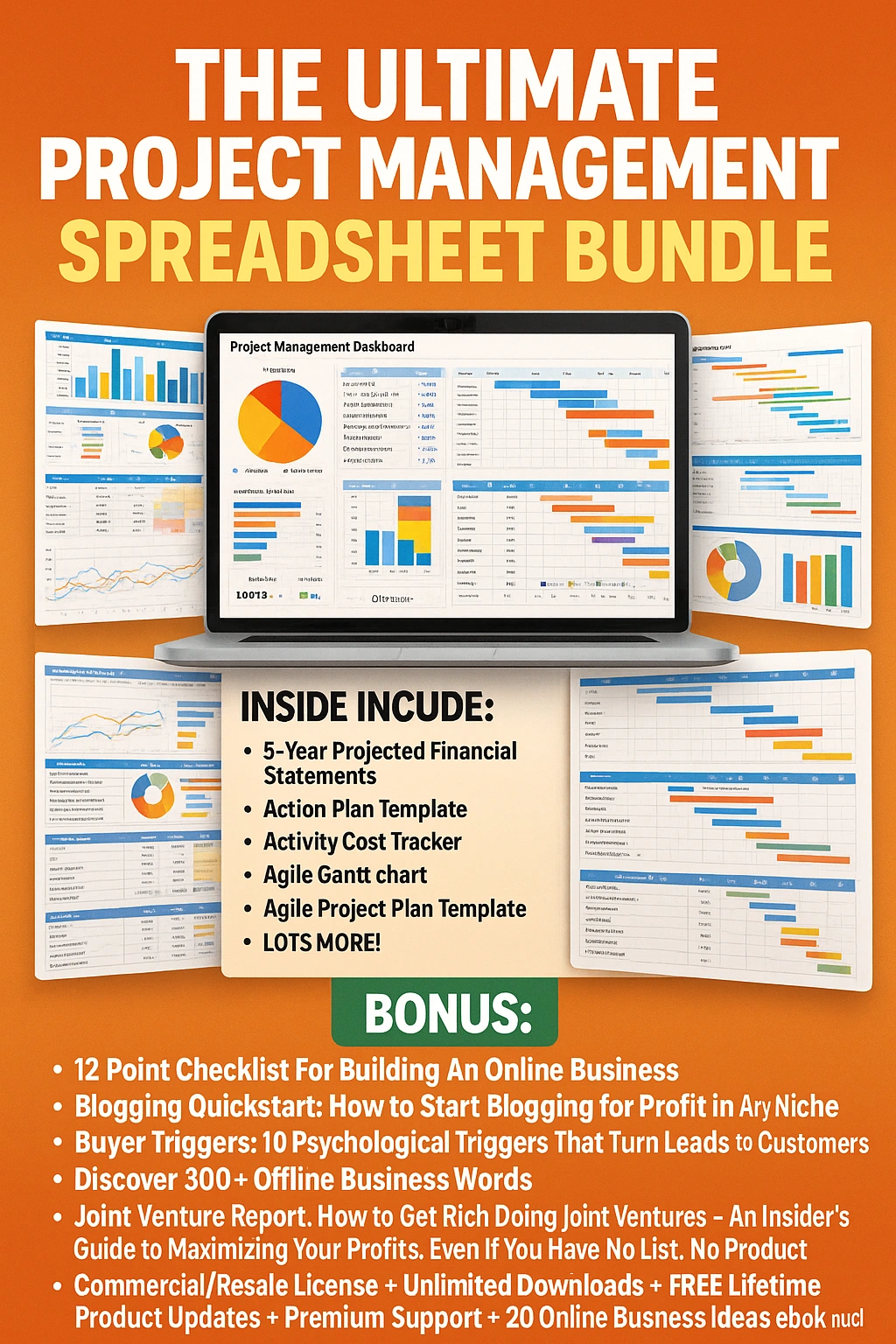 The Ultimate Project Management Spreadsheet Bundle