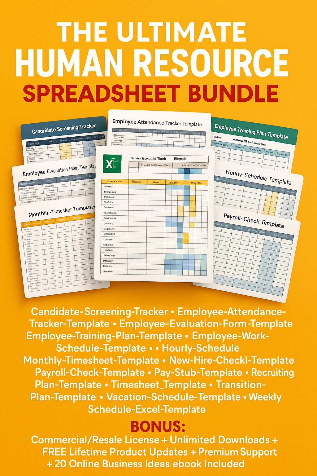 The Ultimate Human Resource Spreadsheet Bundle