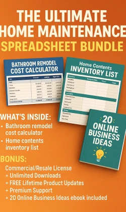 The Ultimate Home Maintenance Spreadsheet Bundle