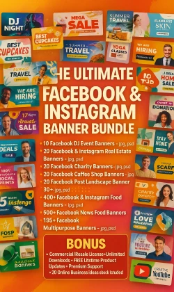 The Ultimate Facebook & Instagram Banner Bundle