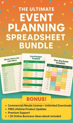 The Ultimate Event Planning Spreadsheet Bundle