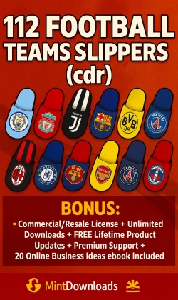 112 Football Teams Slippers (CDR)