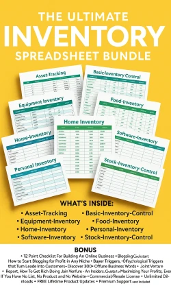 The Ultimate Inventory Spreadsheet Bundle