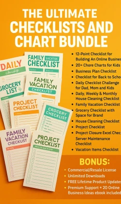 The Ultimate Checklists and Chart Bundle