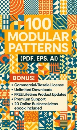100 Modular Patterns (PDF, EPS, AI)