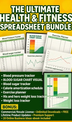The Ultimate Health & Fitness Spreadsheet Bundle