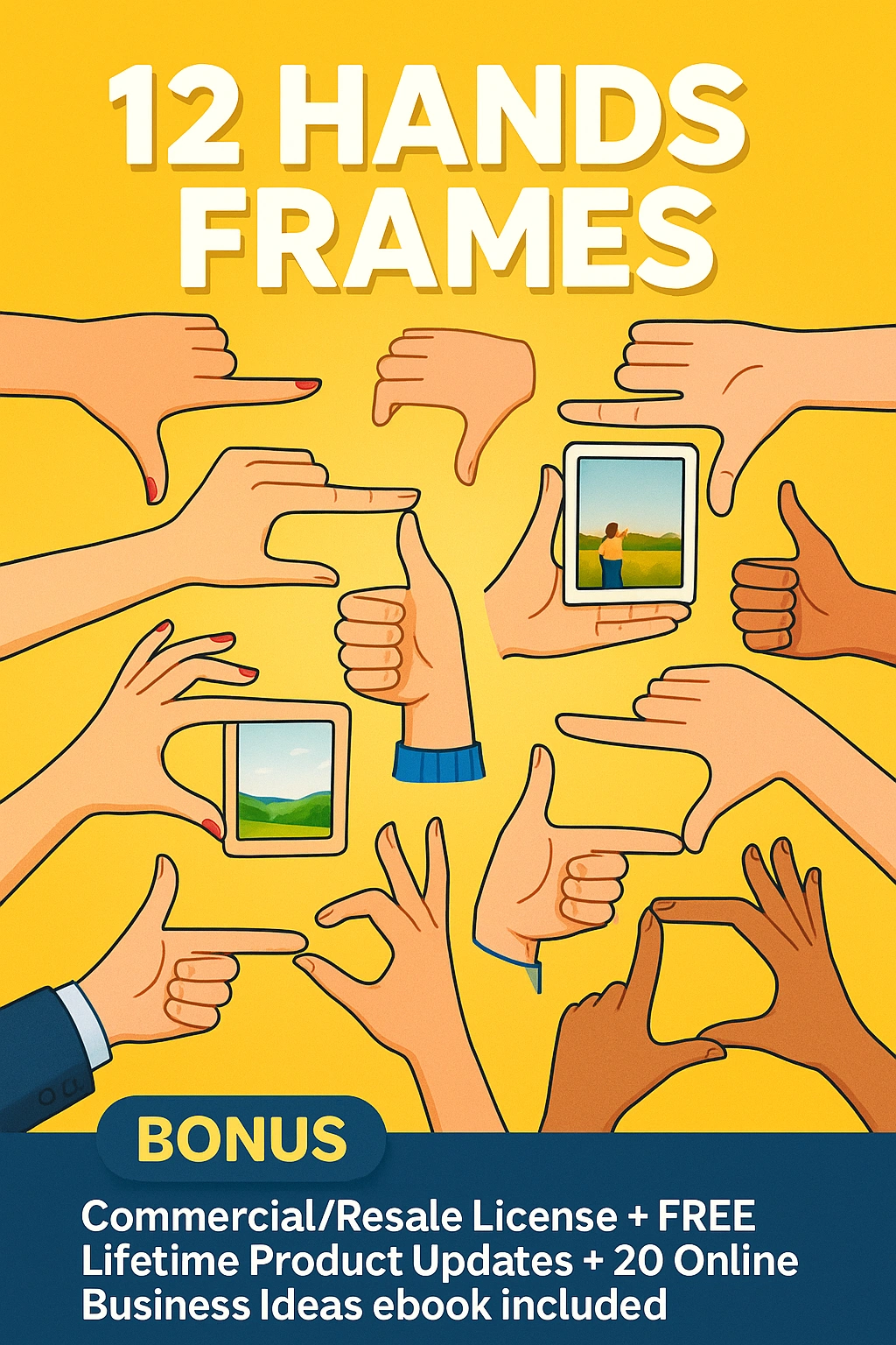 12 Hands Frames