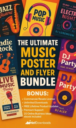 The Ultimate Music Poster & Flyer Bundle