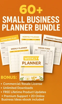 60+ Small Business Planner Bundle