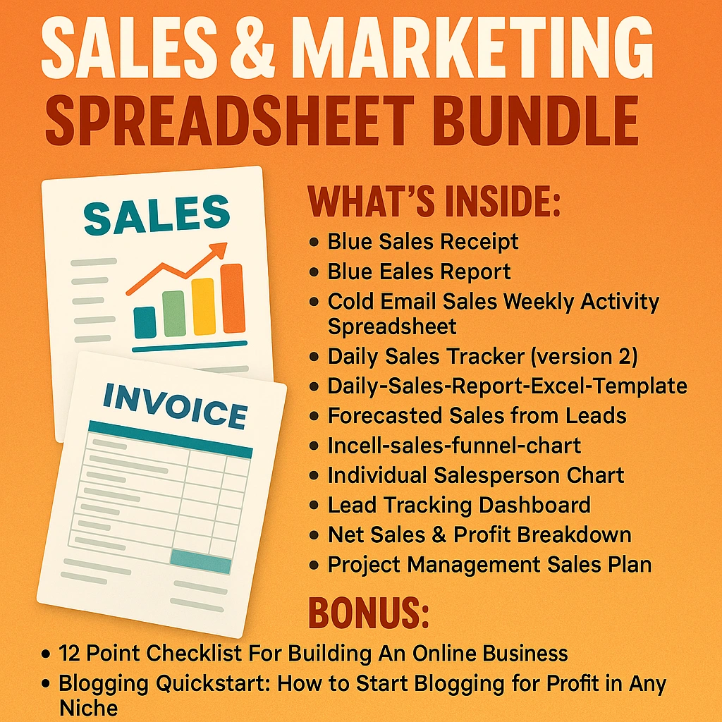 The Ultimate Sales & Marketing Spreadsheet Bundle