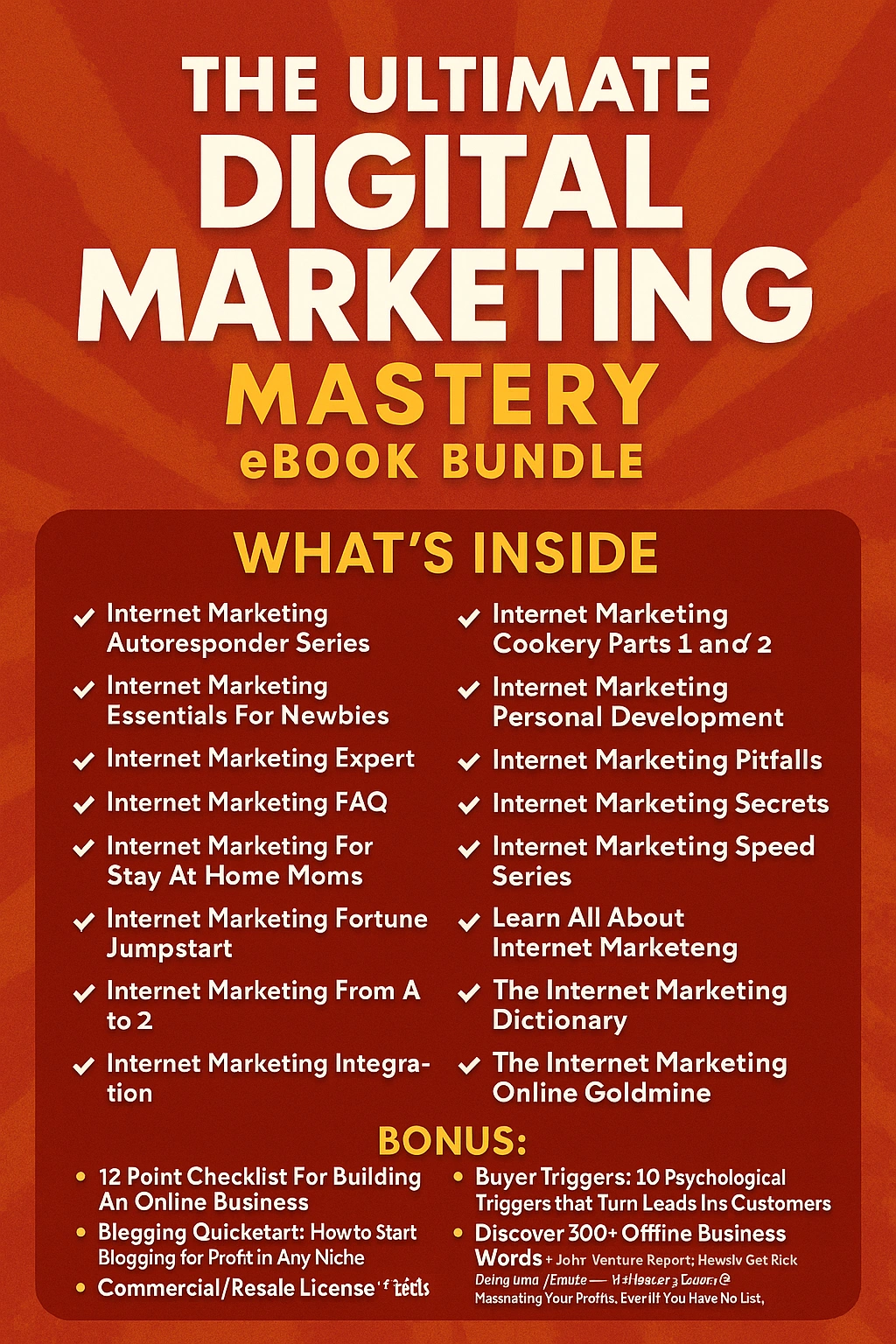 The Ultimate Digital Marketing Mastery EBook Bundle