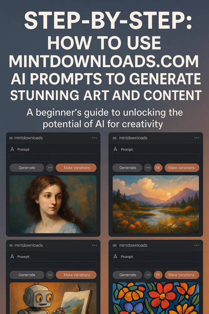 Step-by-Step: How to Use MintDownloads.com AI Prompts to Generate Stunning Art and Content