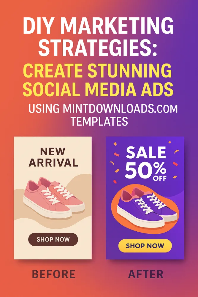 DIY Marketing Strategies: Create Stunning Social Media Ads Using MintDownloads.com Templates