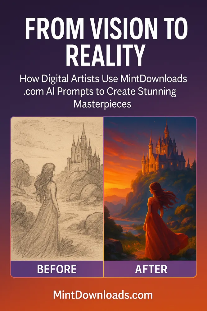 From Vision to Reality: How Digital Artists Use MintDownloads.com AI Prompts to Create Stunning Masterpieces