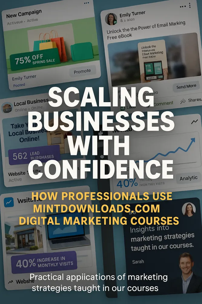 Scaling Businesses with Confidence: How Professionals Use MintDownloads.com Digital Marketing Courses