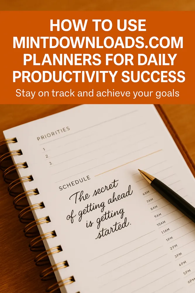 How to Use MintDownloads.com Planners for Daily Productivity Success