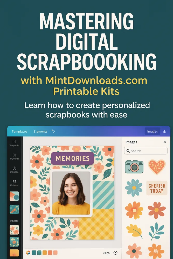 Mastering Digital Scrapbooking with MintDownloads.com Printable Kits